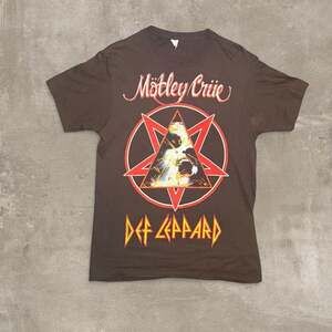 Def Leppard Motley Crue The Stadium Tour 2022 Graphic Tee Black Size M